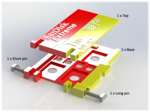 micro sd card holder 3Dプリントモデル