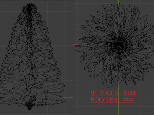 TREE 3D MODEL AR-VR-GAME MIDPOLY Modelo 3D