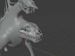 UNDEAD CHIMERA - AR-VR-GAME READY 3D Model