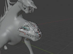 UNDEAD CHIMERA - AR-VR-GAME READY 3D Model