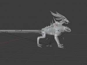 UNDEAD CHIMERA - AR-VR-GAME READY 3D Model