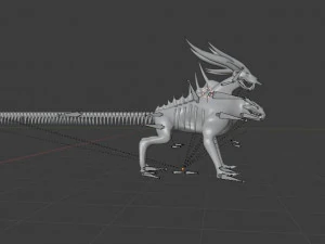 UNDEAD CHIMERA - AR-VR-GAME READY 3D Model