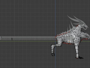 UNDEAD CHIMERA - AR-VR-GAME READY 3D Model