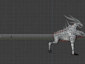 UNDEAD CHIMERA - AR-VR-GAME READY 3D Model