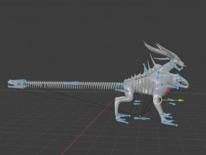 UNDEAD CHIMERA - AR-VR-GAME READY 3D Model