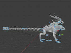 UNDEAD CHIMERA - AR-VR-GAME READY 3D Model