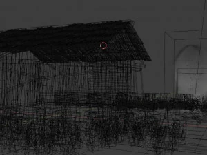 OLD WOODEN TENT 3D Model
