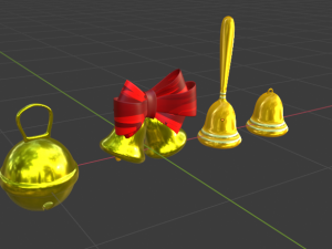 CHRISTMAS BELLS Modello 3D