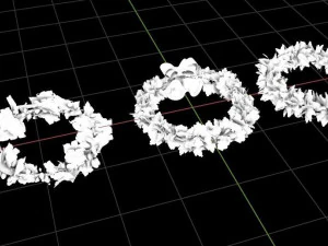 CHRISTMAS WREATH-RING 3D Model