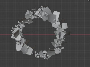 CHRISTMAS WREATH-RING 3D Модель