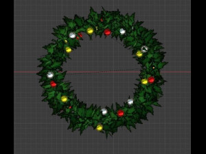 CHRISTMAS WREATH-RING 3D Модель
