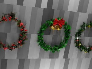 CHRISTMAS WREATH-RING 3D Модель