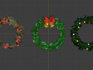 CHRISTMAS WREATH-RING 3D Модель