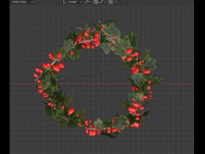 CHRISTMAS WREATH-RING 3D Модель