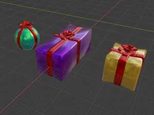 GIFT - THREE DIFFERENT DESIGNS 3D Model