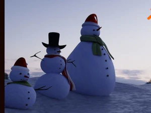 BONHOMME DE NEIGE Modèle 3D