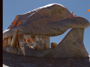 LION SKULL - LOW POLY - AR - VR - GAME DEVELOPMENT 3D Model