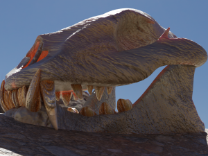LION SKULL - LOW POLY - AR - VR - GAME DEVELOPMENT 3D Model