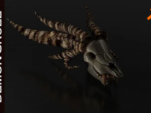 CRÂNIO DE DEMÔNIO Modelo 3D
