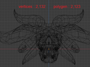 DEMON SKULL Modello 3D