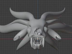 DEMON SKULL Modello 3D