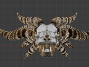 DEMON SKULL Modello 3D