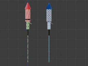 ROCKET FIRECRACKERS - INDIAN FIRECRACKER 3D Model