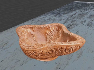 Oil Lamp - INDIAN DIYA Modello 3D