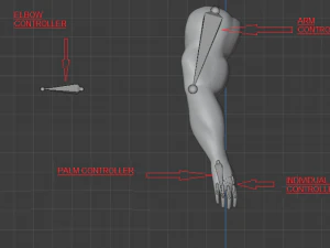 ARMS 3D MODEL - AR - VR - GAME READY 3D Model