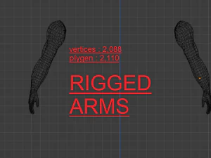 ARMS 3D MODEL - AR - VR - GAME READY 3D Model