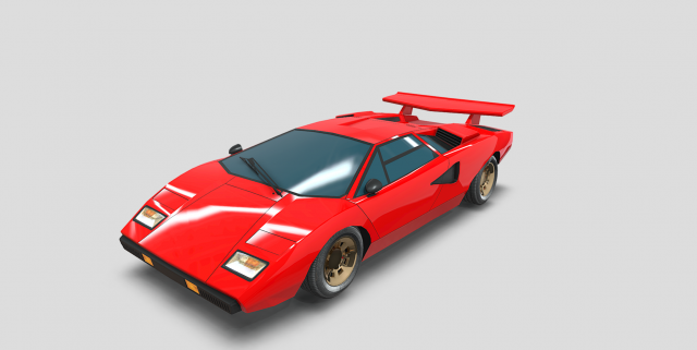 lambo 3D Model .c4d .max .obj .3ds .fbx .stl .blend
