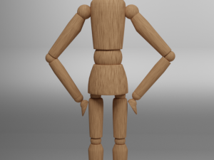wood man 3Dモデル