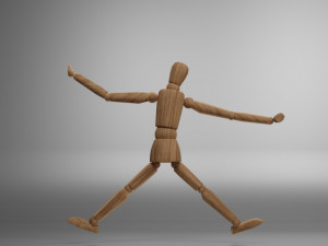 wood man 3D Model
