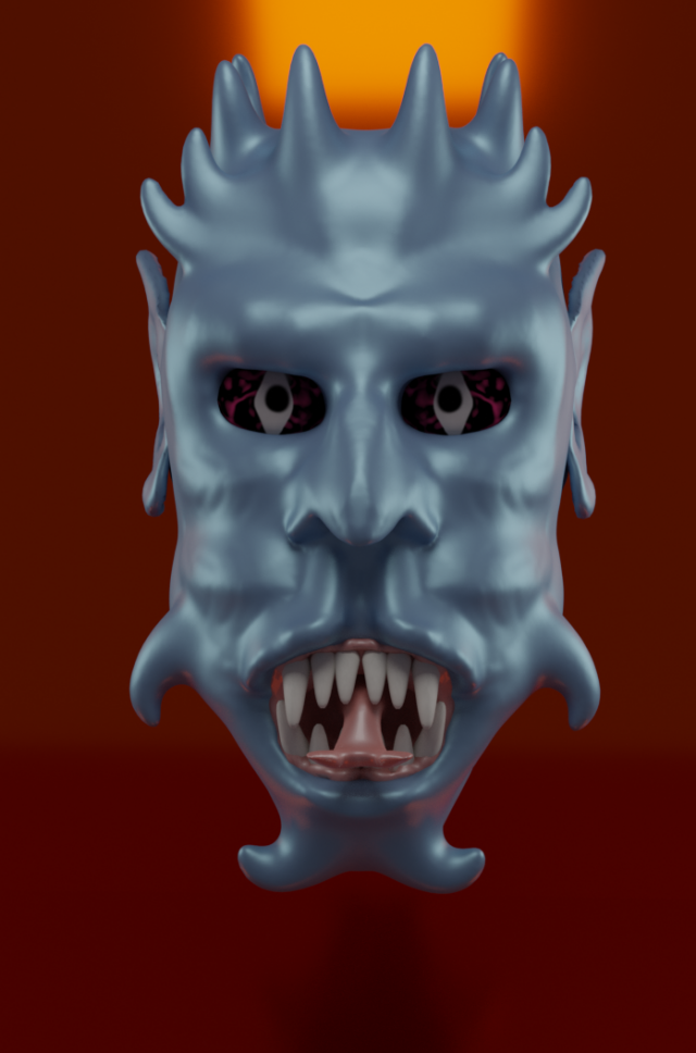 head of monster 3Dモデル .c4d .max .obj .3ds .fbx .stl .blend