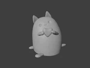 chat mignon Modèles 3D en vedette