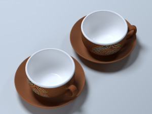 cup and saucer Model 3D