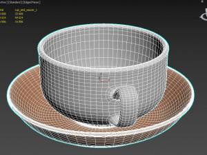 cup and saucer Model 3D