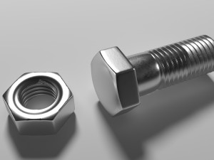 bolt and nut 3D Модель