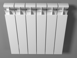 radiator section 3D 모델