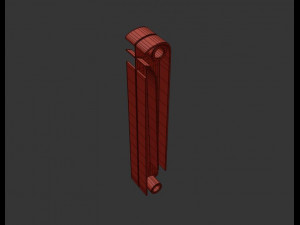 radiator section 3D 모델