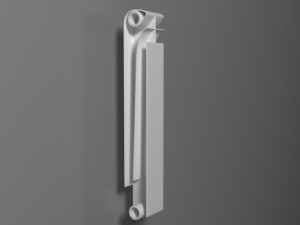 radiator section 3D 모델