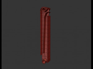 radiator section 3D 모델