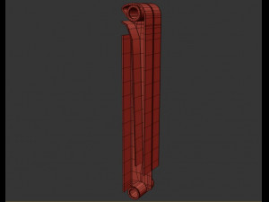 radiator section 3D 모델