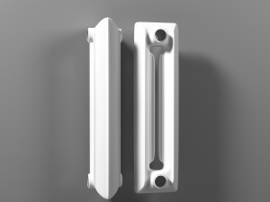 heating radiator cast iron 3Dモデル