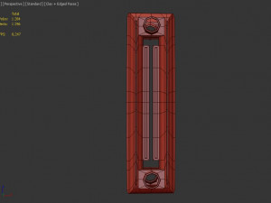 heating radiator cast iron 3Dモデル
