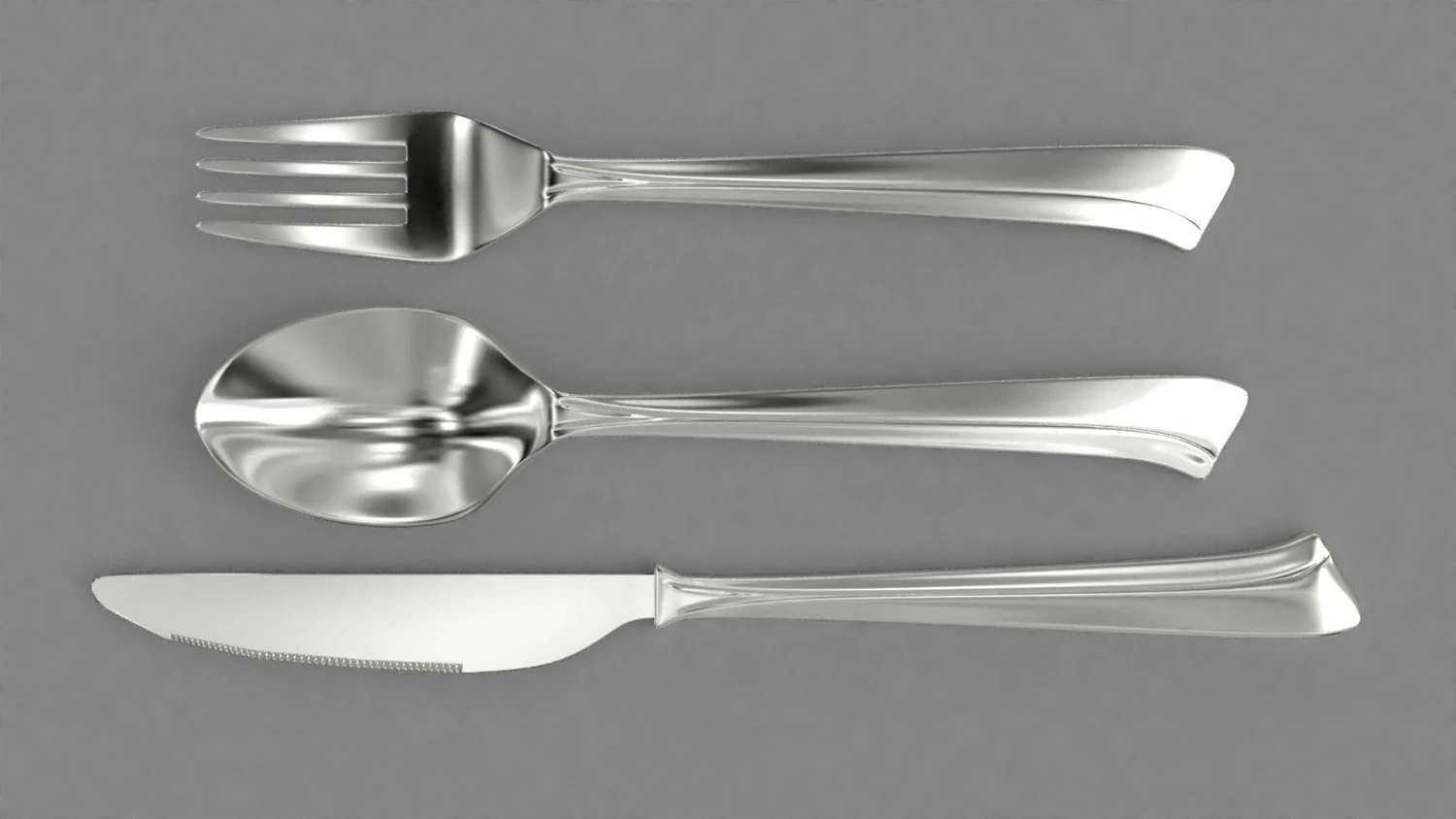 cutlery-set 3D Model .c4d .max .obj .3ds .fbx .stl .blend 