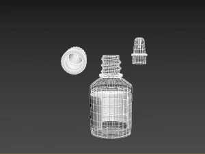 drip bottle 10ml 3D Model