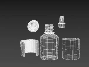 drip bottle 10ml 3D Model
