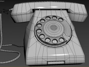 telephone Model 3D