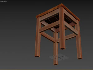 bangku Model 3D